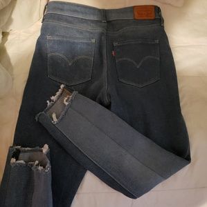 Levi's 721 Japanese Denim skinny Ankle Jeans